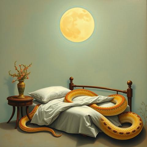 The Interpretation and Deeper Message of Dreaming of Snakes in Bed